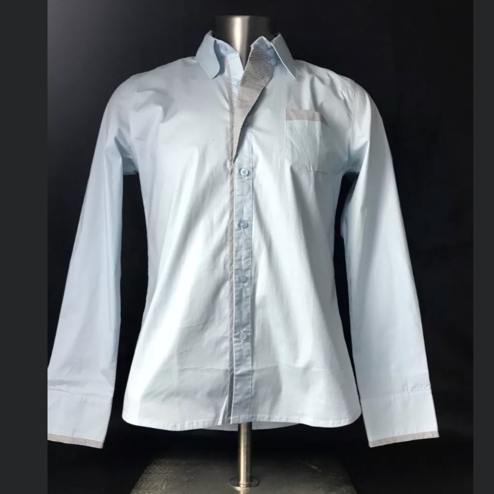 Doublju Light Blue Dress Shirt